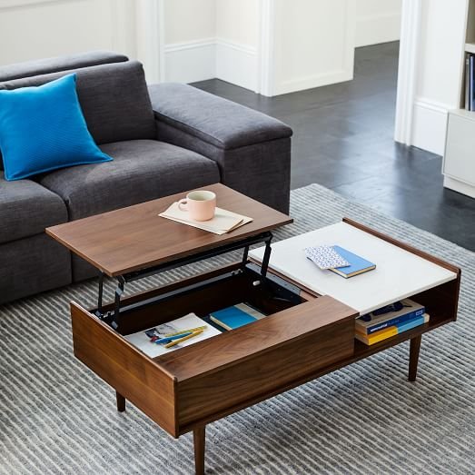 West Elm Mid-Century Double Pop Up Coffee Table