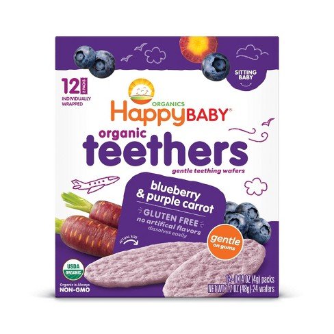 Happy Baby Blueberry & Purple Carrot Organic Teethers