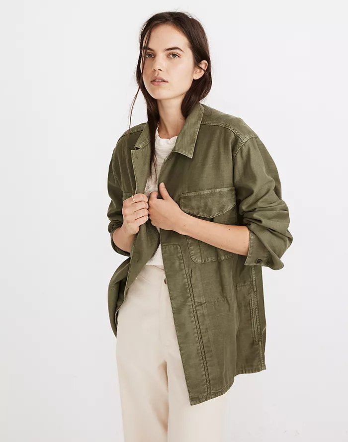 Madewell Military Shirt Jacket