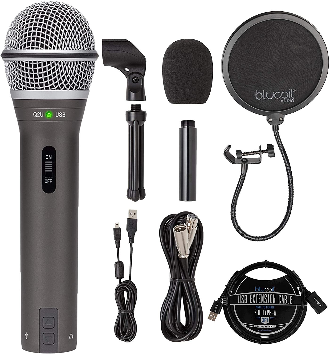 Samson Q2U USB XLR Dynamic Microphone