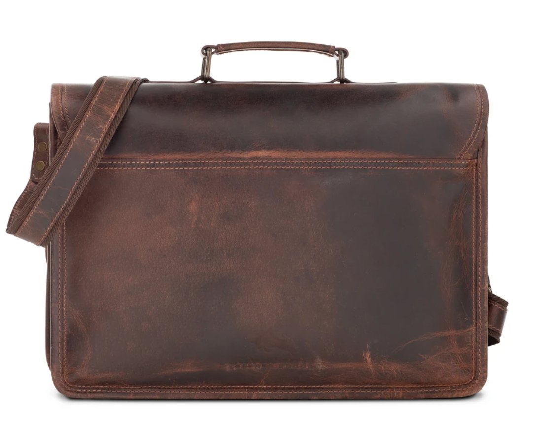 Levinson Parker Buffalo Leather Messenger Bag