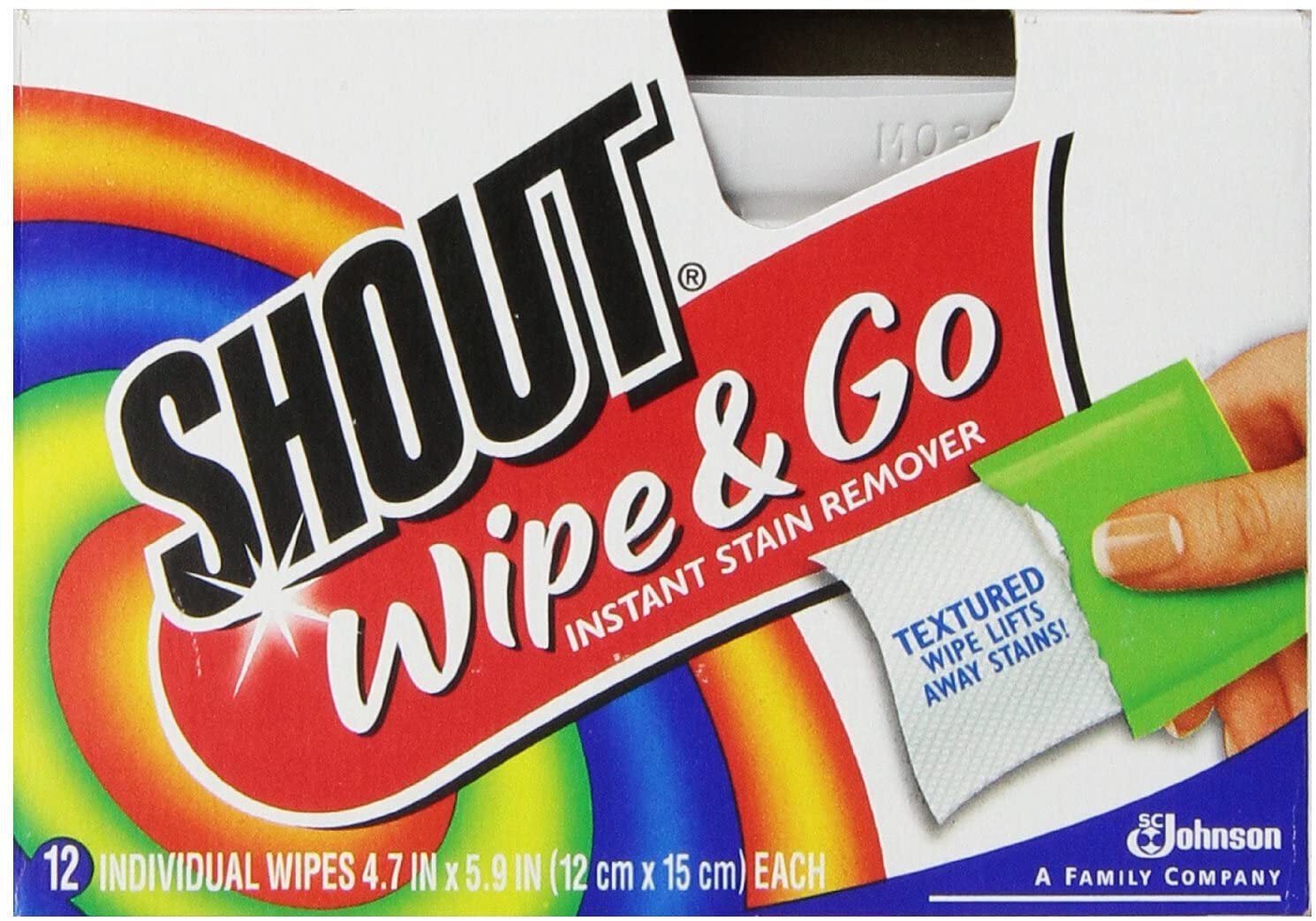 Shout Wipe & Go Instant Stain Remover Wipes