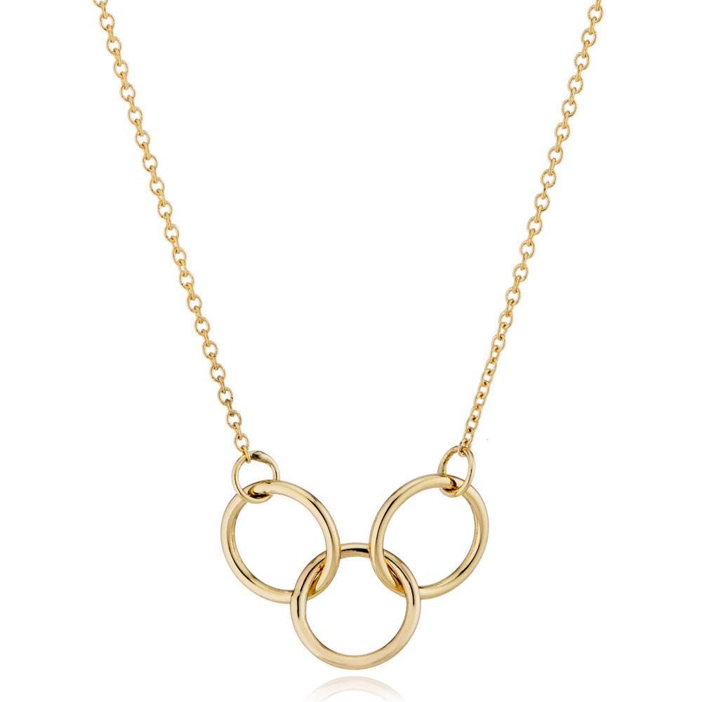 Valerie Madison 14K Gold Interlocking Trio Necklace