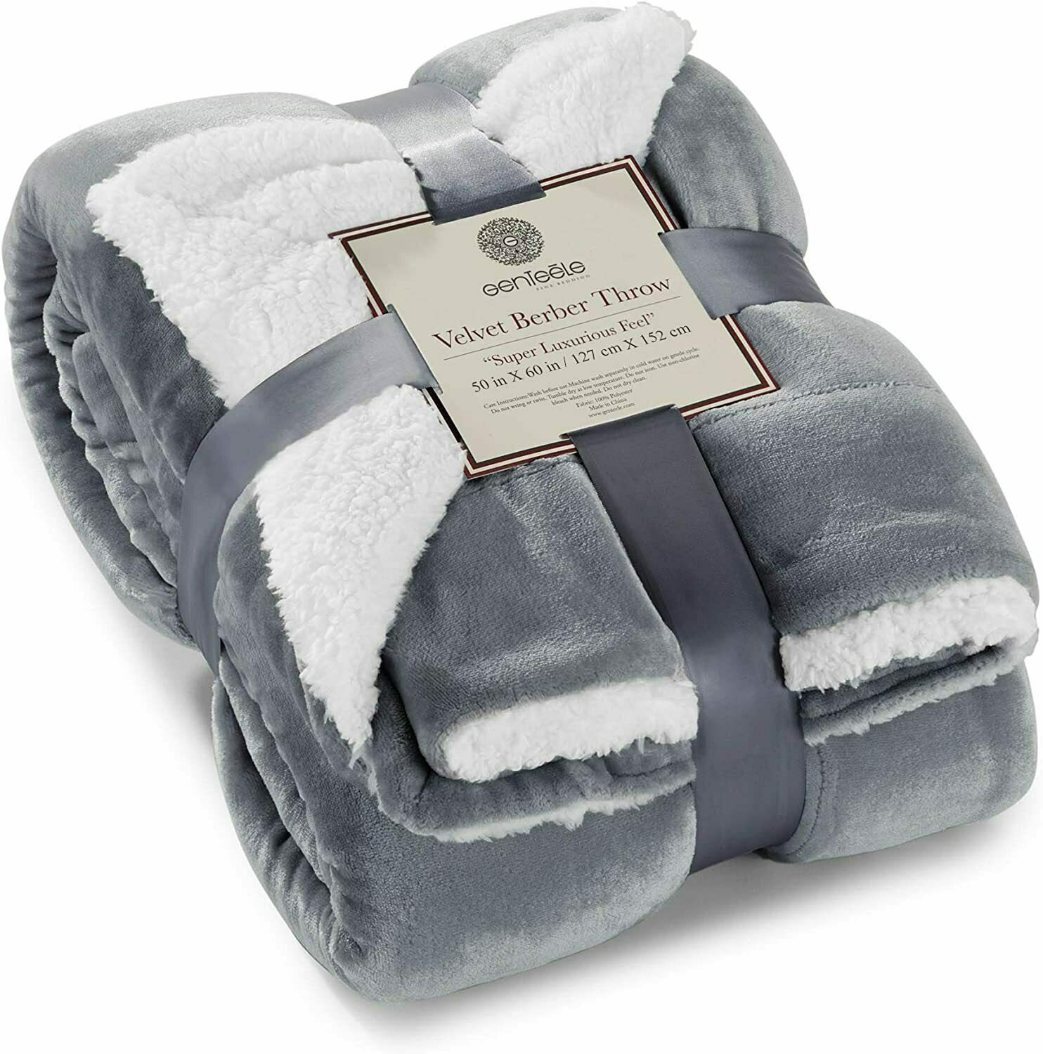 Genteele Sherpa Throw Blanket