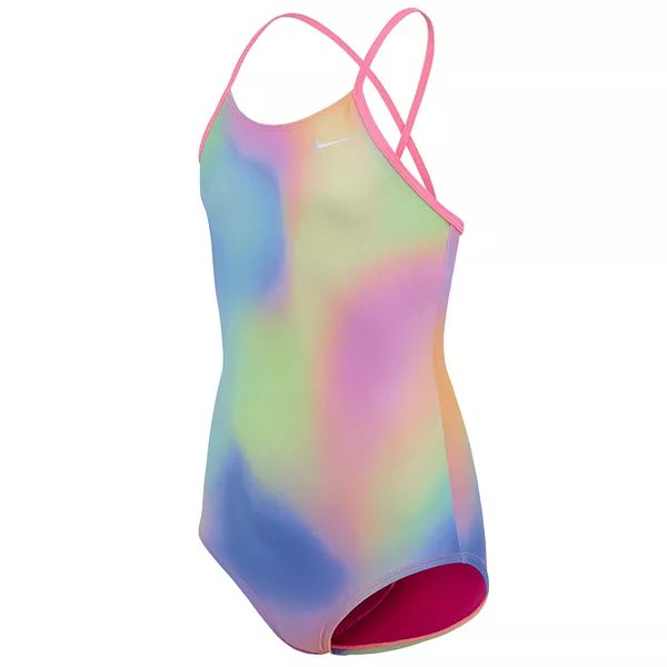 Nike Girls' Swim Spectrum Crossback One-Piece Swimsuit