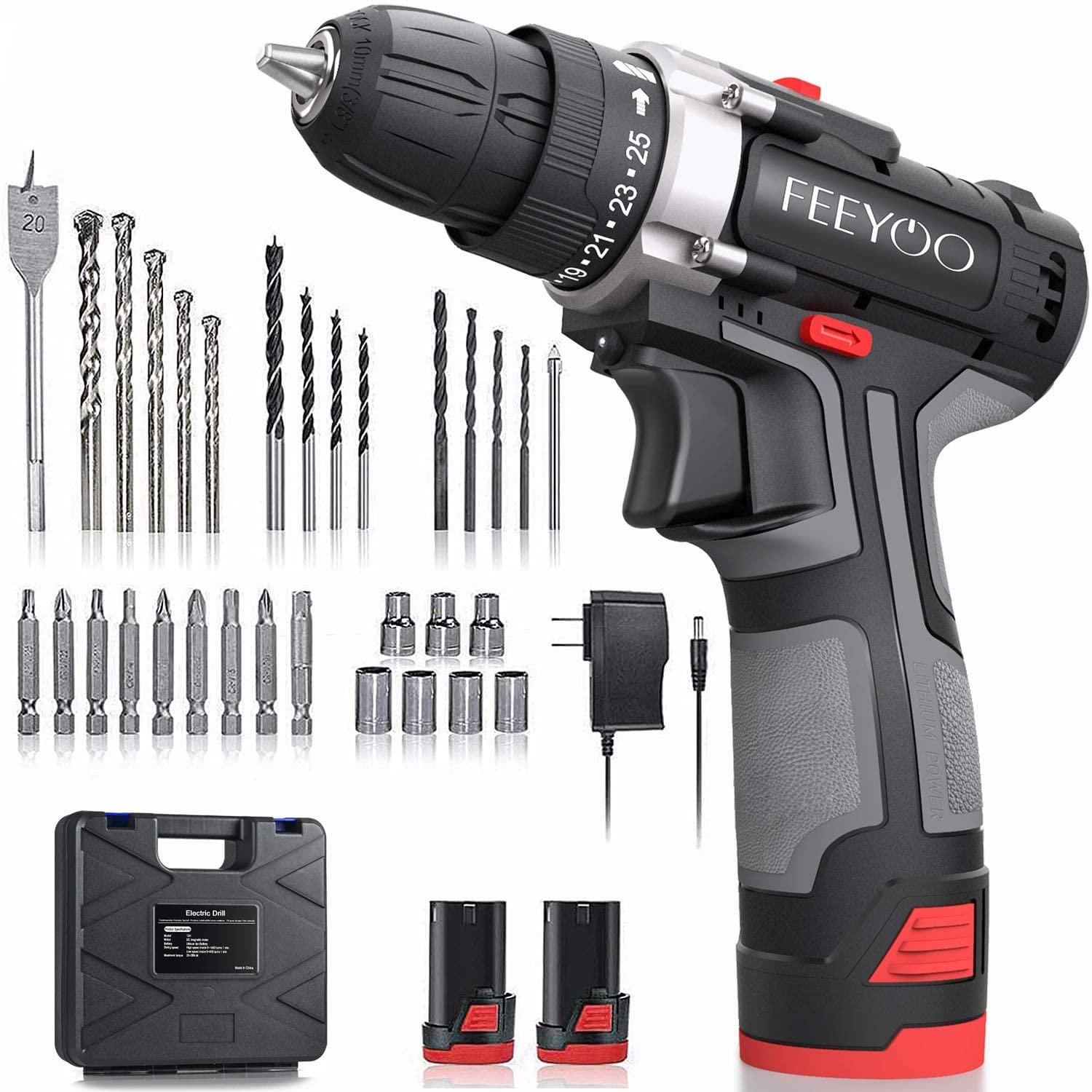 Feeyoo Cordless Drill Set