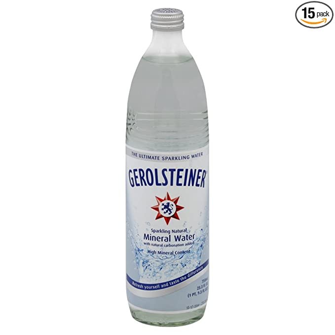 Gerolsteiner, Natural Sparkling Mineral Water, 25.3 Ounce