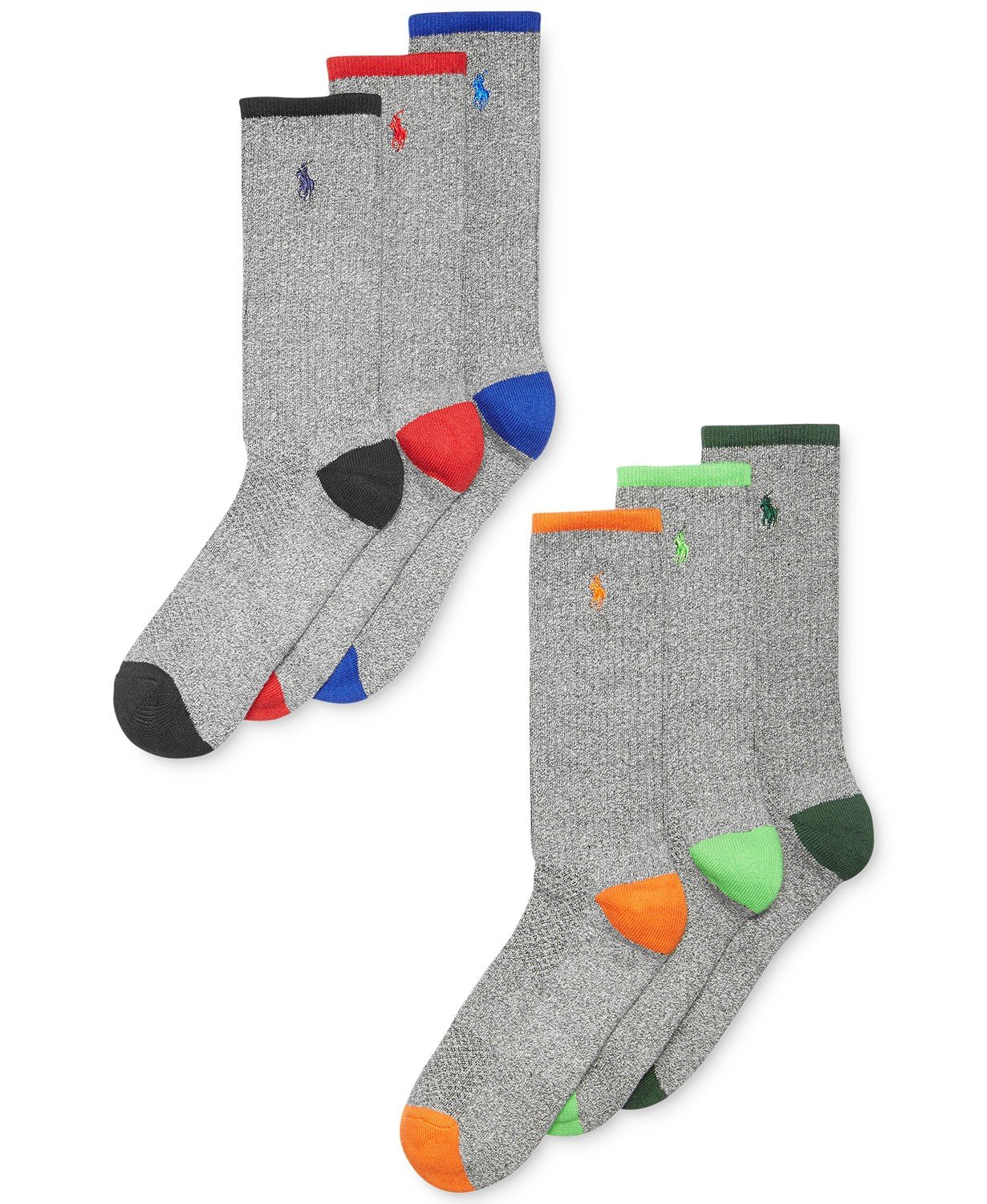 Polo Multi-Color Athletic Sports Socks