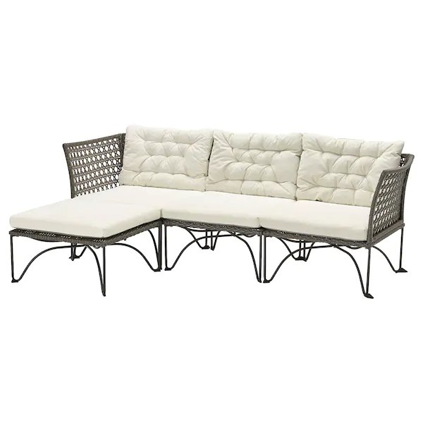 Ikea Jutholmen 3-Seat Outdoor Modular Sofa