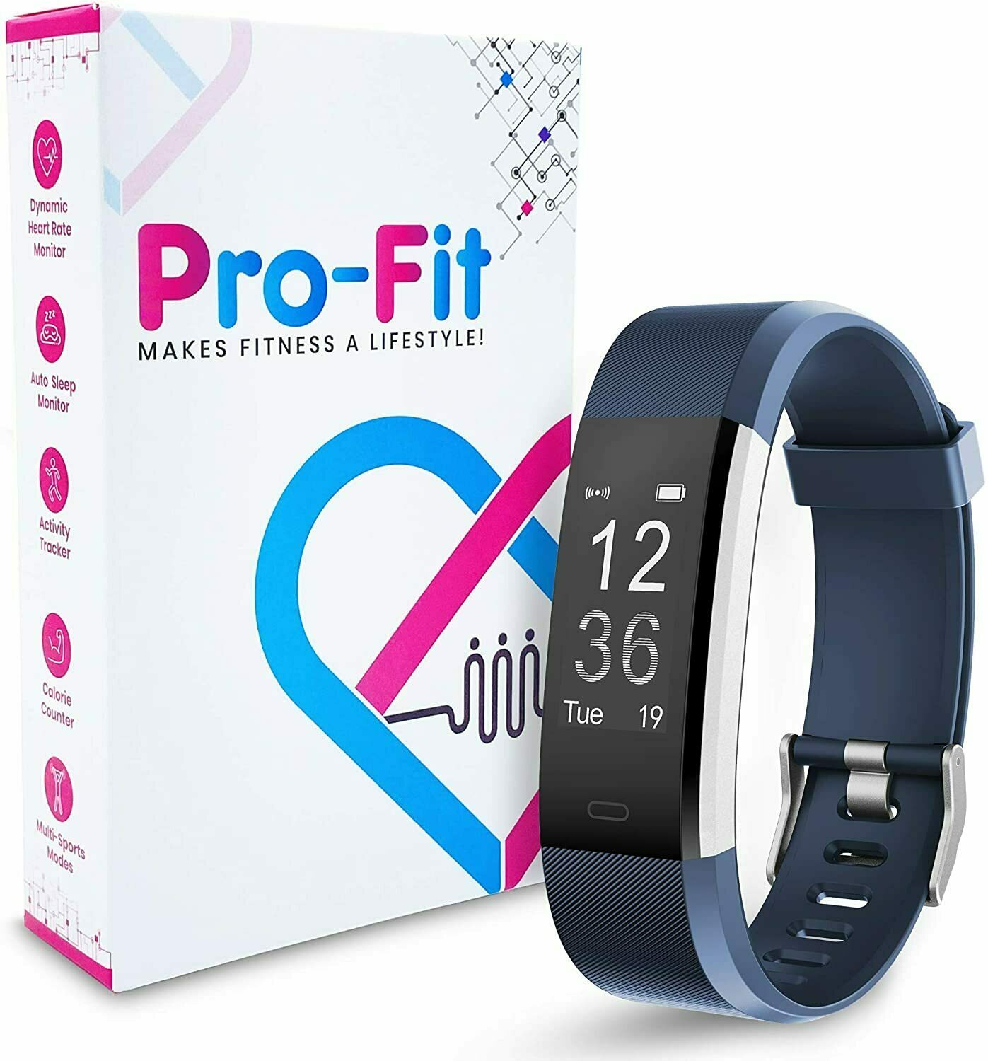 Pro Fit Active VeryFitPro Fitness Tracker Reviews Fresh Chalk