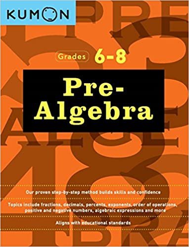 Kumon Pre-Algebra Book