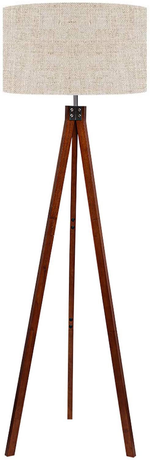 Lepower Wood Tripod Floor Lamp