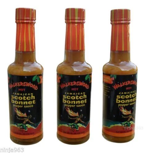 Walkerswood Hot Jamaican Scotch Bonnet Pepper Sauce 6oz