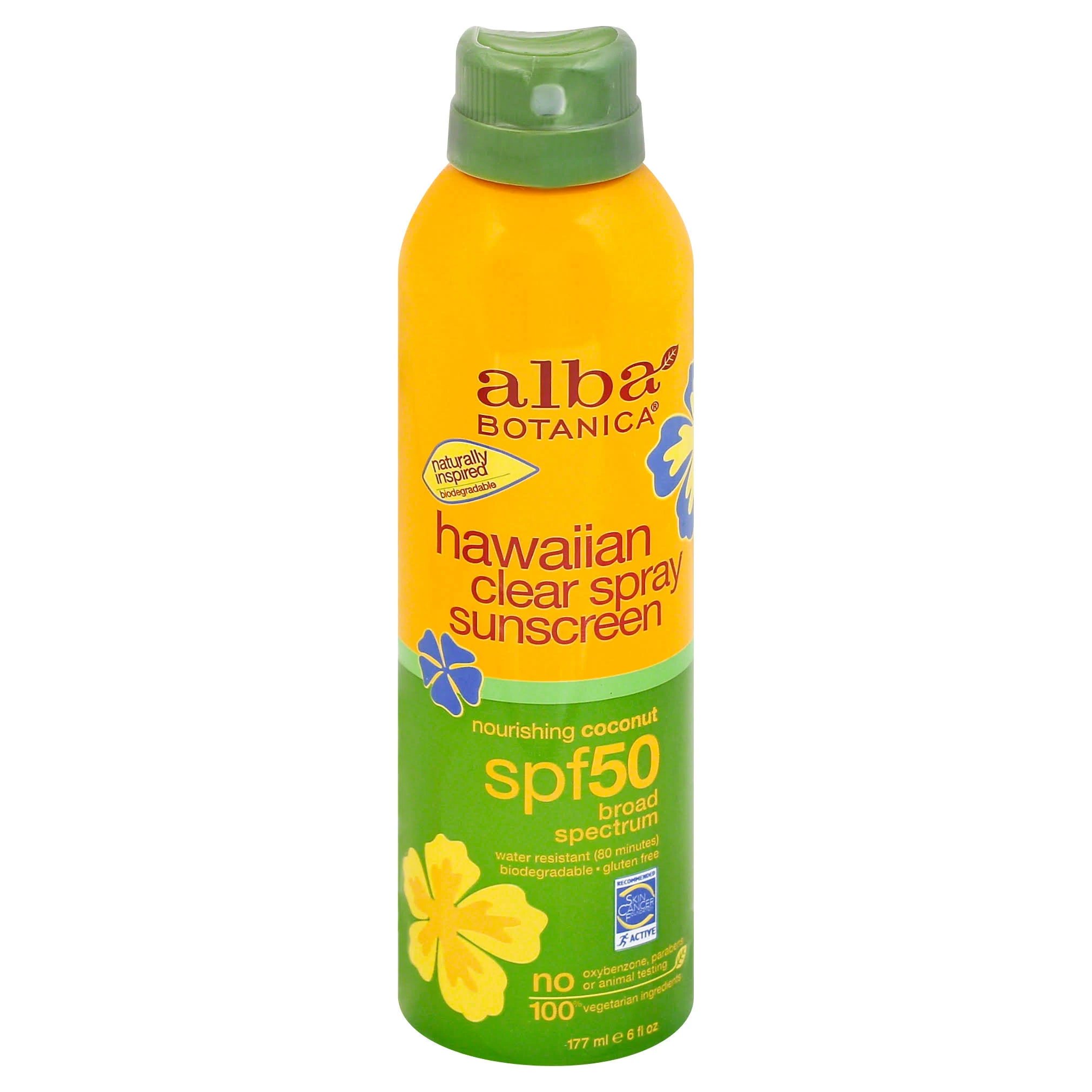 Alba Botanica Clear Spray Spf 50 Sunscreen