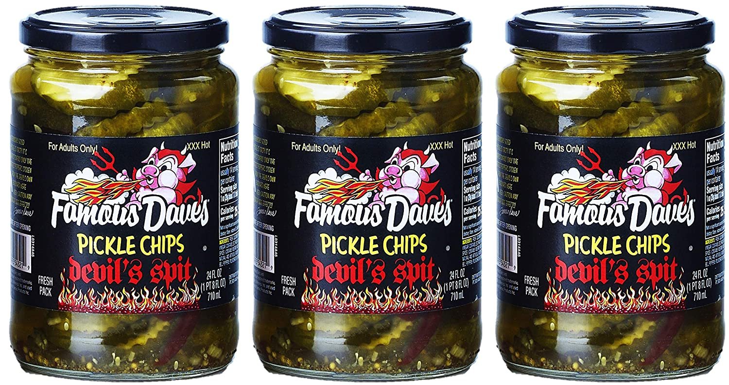 Famous Dave's Devil's Spit Sweet Pickle Chips