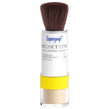 Supergoop! Invincible Setting Powder, Translucent - 0.15 Oz - 100% Mineral Makeup Setting Powder & Broad Spectrum Spf 45