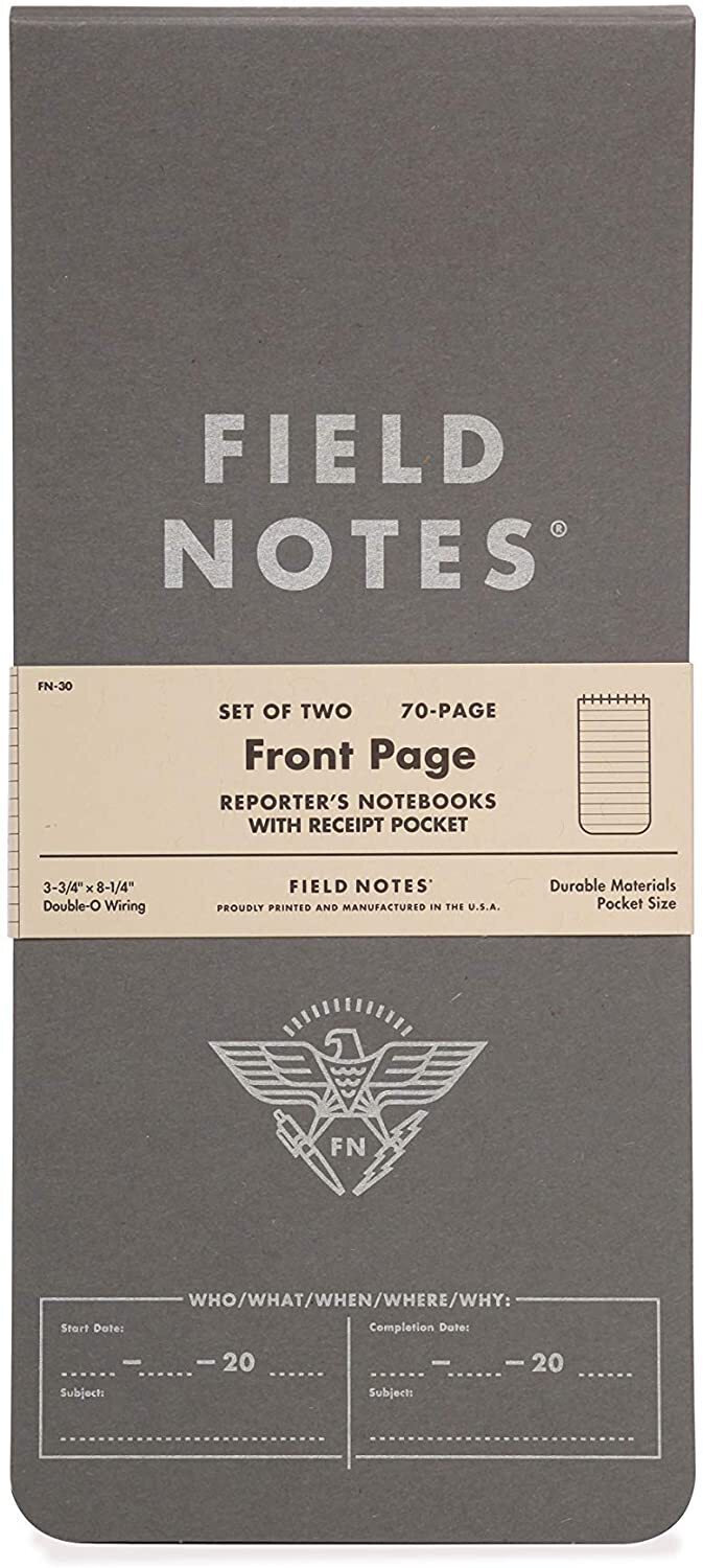 Field Notes Front Page