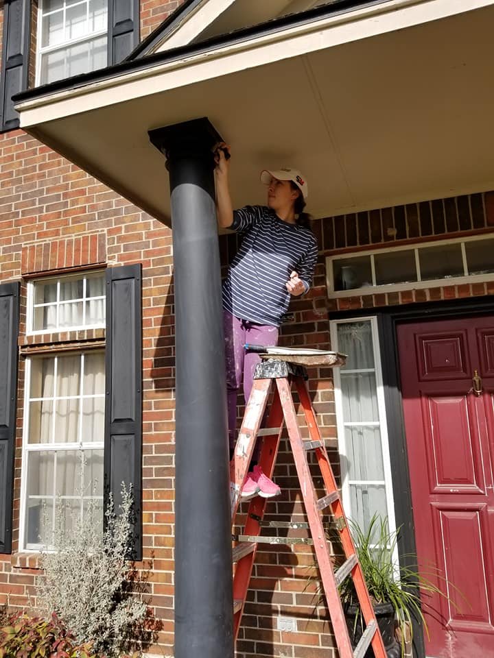 Chick on a Ladder