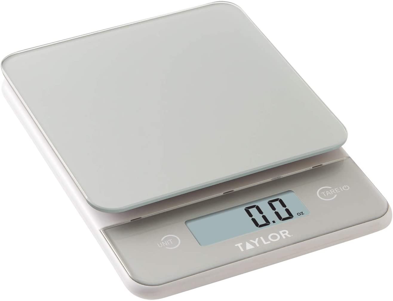 Glass Digital Kitchen Scale, Silver