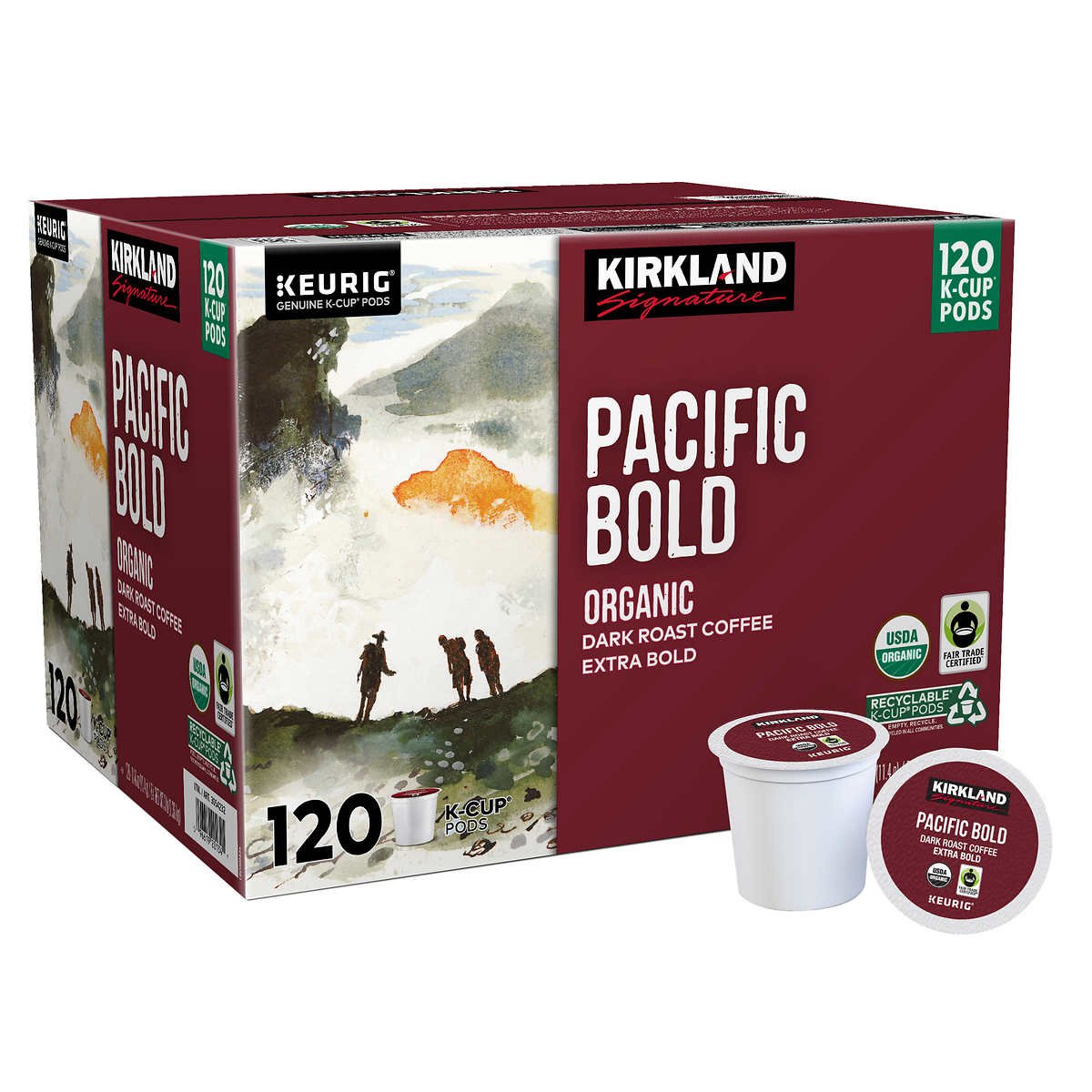 Kirkland Pacific Bold Dark Roast Coffee Pods