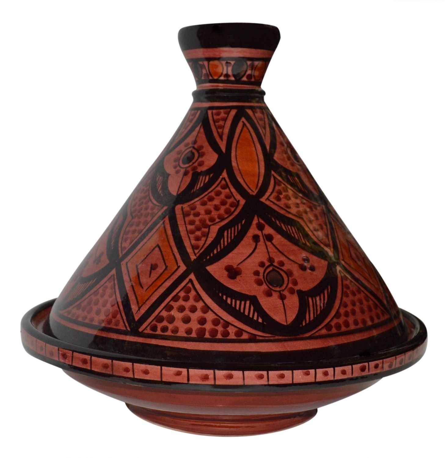 12 Inches Safi Red Moroccan Serving Tagine