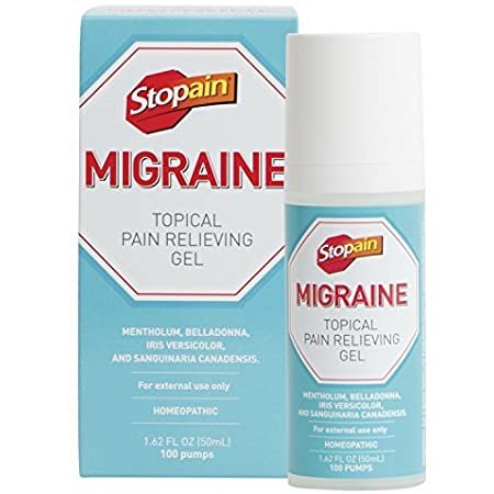 Stopain Migraine Topical Pain Relieving Gel