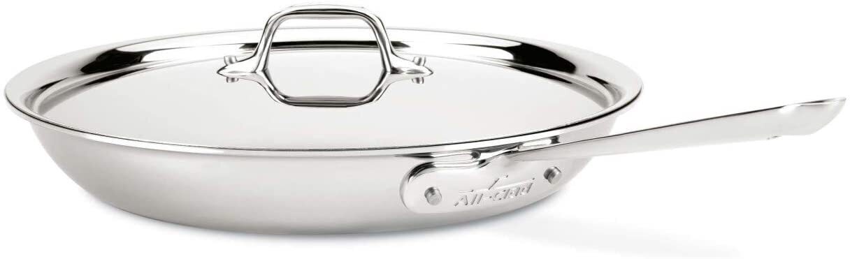 All-Clad D3 Stainless 12" Fry Pan With Lid