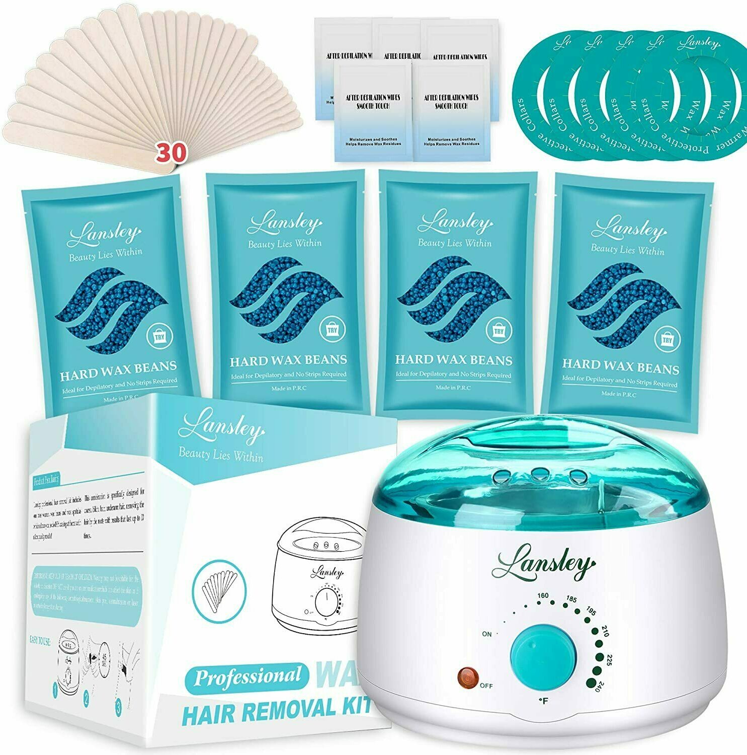 Ilansley Wax Kit With Blue Hard Wax