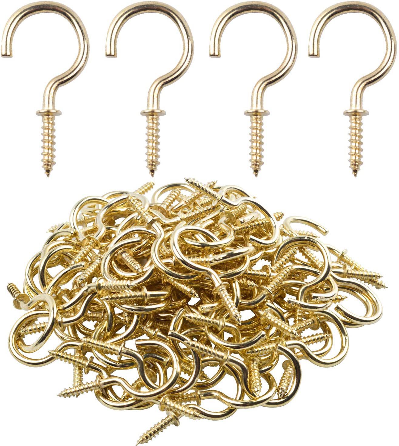 BronaGrand Nickel Screw-In Cup Hooks