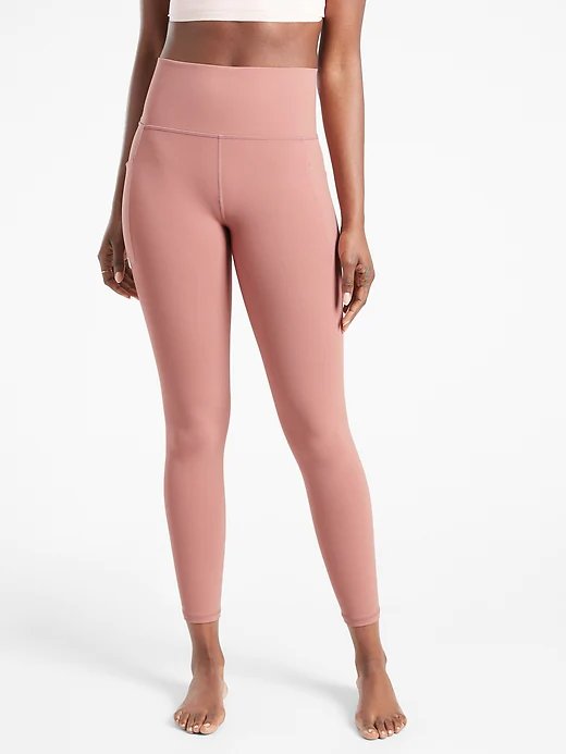 Athleta Salutation Stash Pocket II Tight Reviews • Fresh Chalk