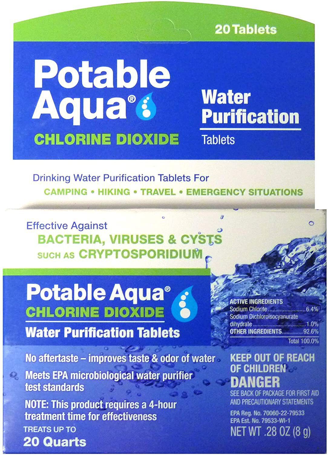 Potable Aqua Water Purification Tablets