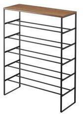 Yamazaki Tower 6-Tier Wood Top Shoe Rack