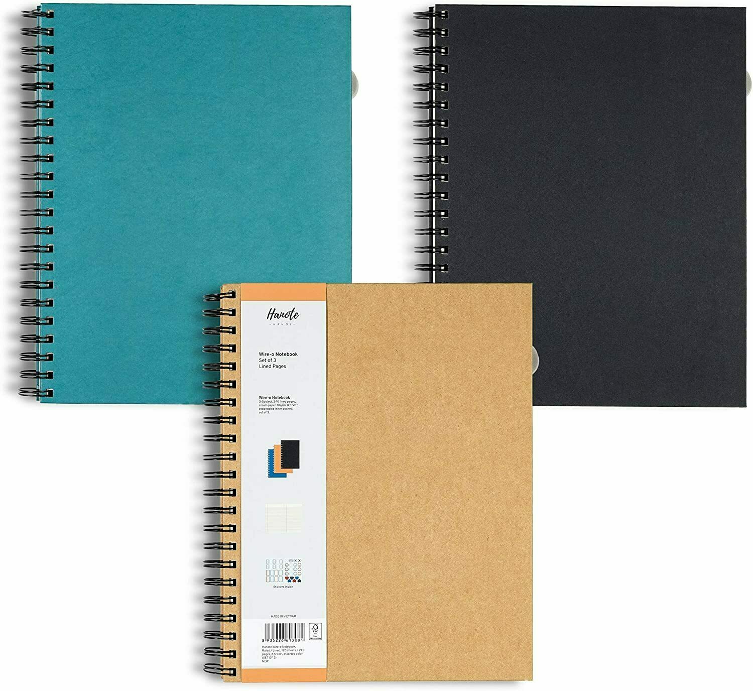 Hanote Spiral Notebooks