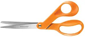 Fiskars 8 Inch Orange-Handled Scissors