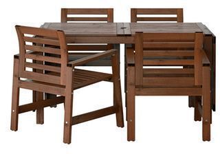 IKEA Applaro Table and 4 Armchairs