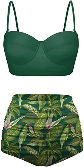 Vintage High Waist Bikini Set