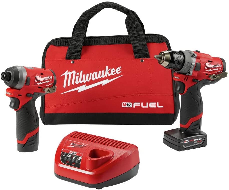 Milwaukee 1/2" Hammer Drill & 1/4" Impact