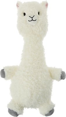 Frisco Bobberz Plush Squeaking Llama Dog Toy
