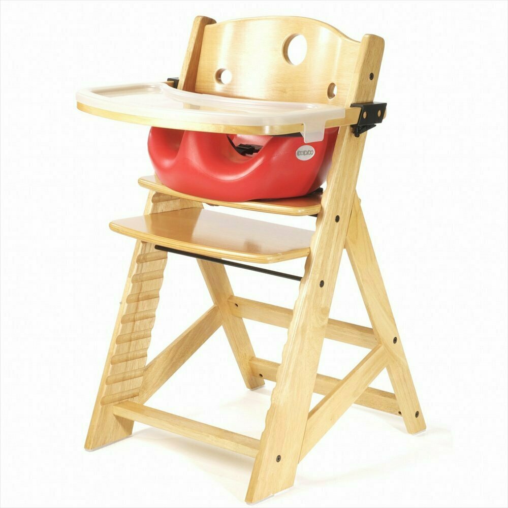 Keekaroo High Chair With Infant Insert & Tray, Natural