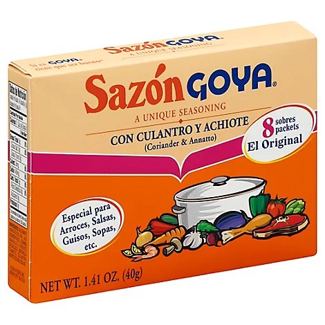 Goya Sazon Con Achiote Y Culantro