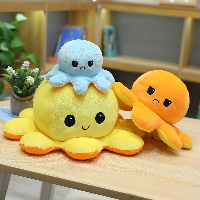 Teeturtle the Moody Reversible Octopus Plushie