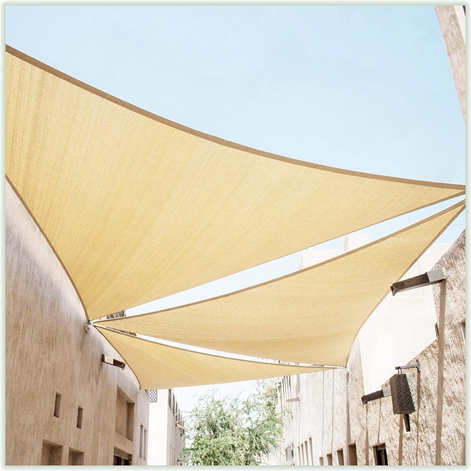 16' Triangle Shade Sail by Colour Tree