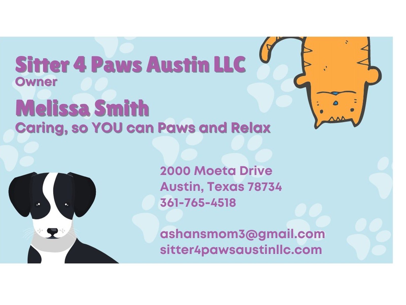 Sitter 4 Paws Austin LLC