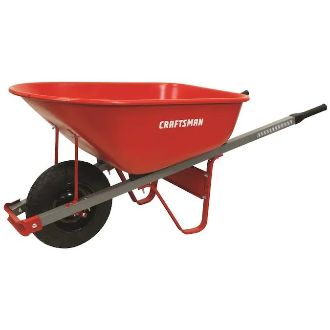 CraftsmanSteel Tray Wheelbarrow