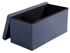 Seville Classics Foldable Storage Bench Ottoman