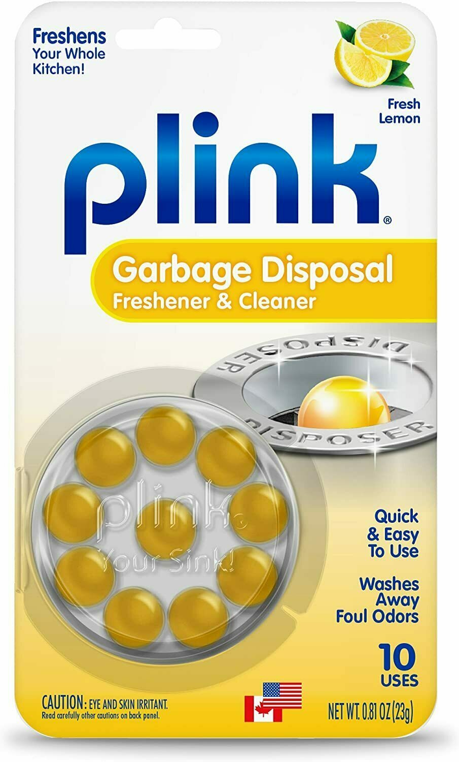Plink Garbage Disposal Freshner and Cleaner