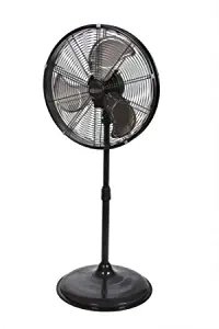 Commercial Electric Adjustable-Height 20 In. Shroud Oscillating Pedestal Fan