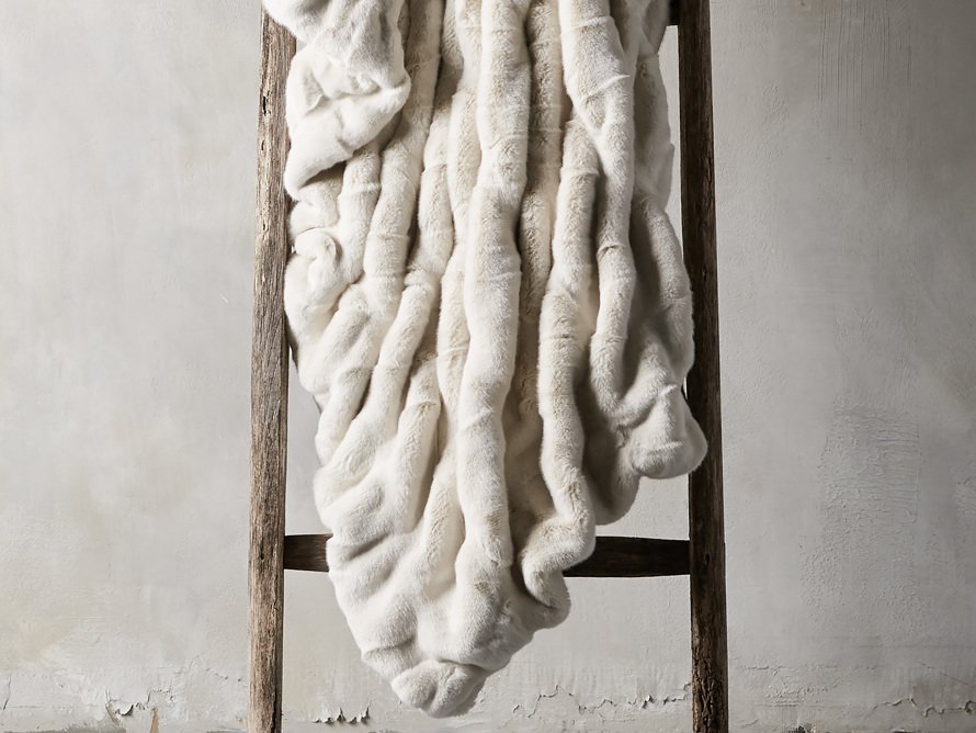 Arhaus Oversized Faux Fur Throw Blanket