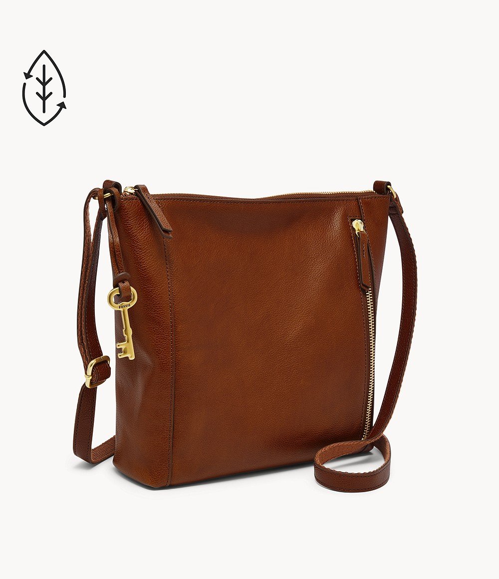 Fossil tara leather crossbody hot sale