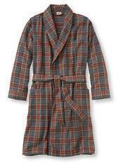 L.L.Bean Men's Scotch Plaid Flannel Robe